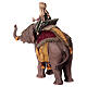 Heiliger König auf einem Elefanten, für 13 cm Krippe von Angela Tripi, Terrakotta s7