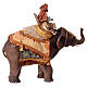 Heiliger König auf einem Elefanten, für 13 cm Krippe von Angela Tripi, Terrakotta s9