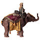 Mulatto wise Man on elephant, 13cm by Angela Tripi s6
