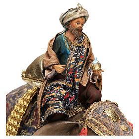 Szopka Angela Tripi: Król ciemnoskóry na słoniu 13 cm Angela Tripi