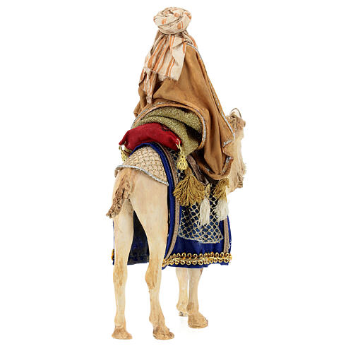 Rey Mago blanco sobre camello Belén 13 cm Angela Tripi 6