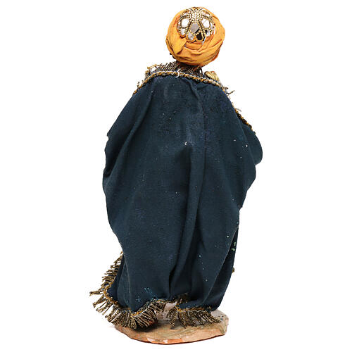 Mulatto Wise Man in terracotta, 13cm by Angela Tripi 5