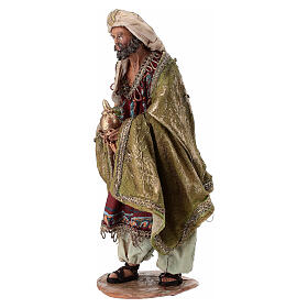 Rey Mago Blanco Belén 13 cm Angela Tripi terracota
