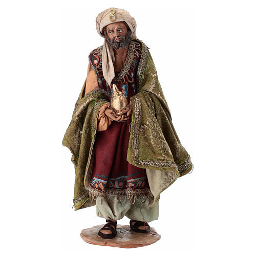 Rey Mago Blanco Belén 13 cm Angela Tripi terracota 1