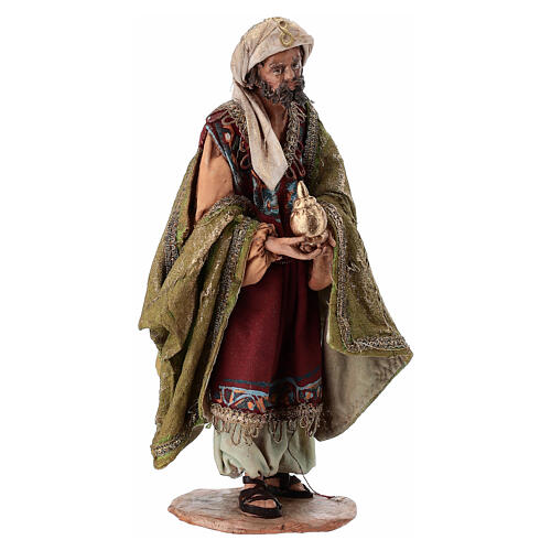 Rey Mago Blanco Belén 13 cm Angela Tripi terracota 3