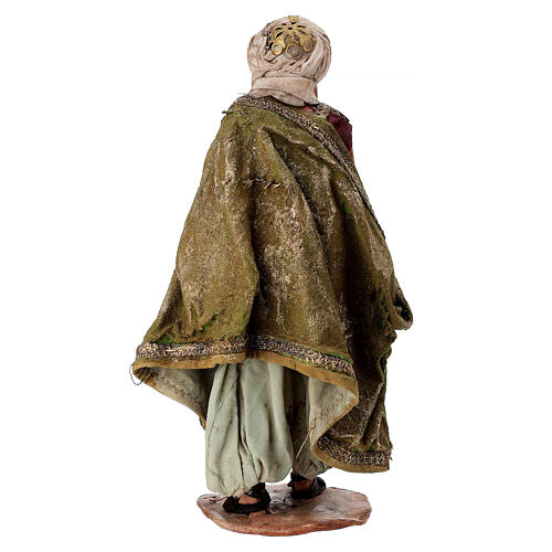 Roi Mage blanc crèche 13cm Angela Tripi 4