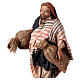 Shepherd with sacks, 13cm by Angela Tripi s2