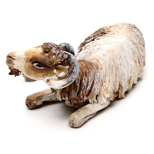 Koza leżąca 18 cm szopka Angela Tripi 2