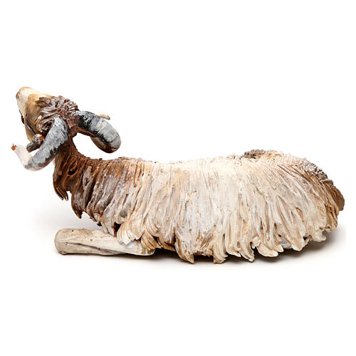 Koza leżąca 18 cm szopka Angela Tripi 3