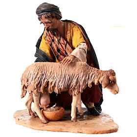 Pastore che munge 18 cm Angela Tripi