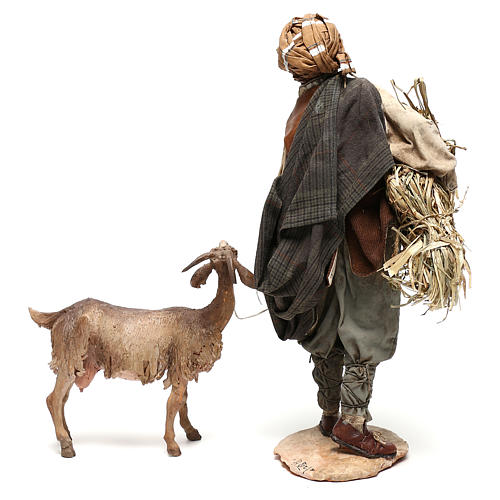 Shepherd with goat 30cm Angela Tripi 6