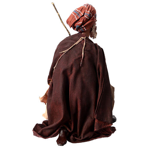 Pastore adorante 30 cm Presepe Angela Tripi 6