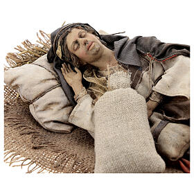 Adormecido 30 cm presépio terracota Angela Tripi