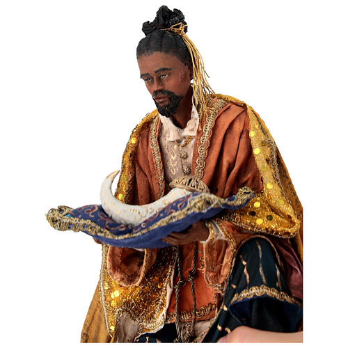 Re Magio Nero 30 cm Presepe Angela TripI 5