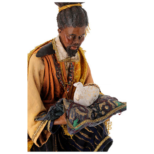 Black Wise King 30 cm Angela TripI Nativity Scene 4