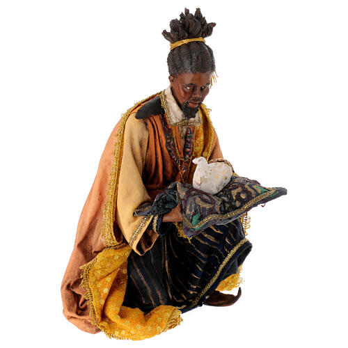 Black Wise King 30 cm Angela TripI Nativity Scene 5