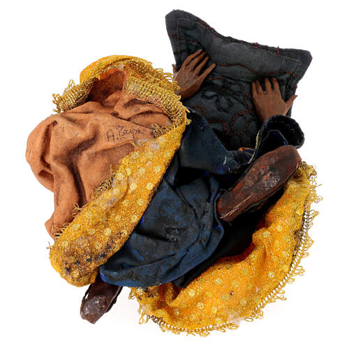 Black Wise King 30 cm Angela TripI Nativity Scene 9