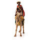 Rey Mago moreno con turbante sobre camello 18 cm Angela Tripi s4