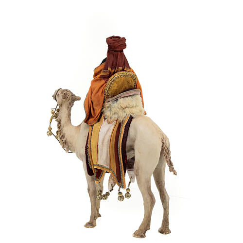 Figur dunkler heiliger König mit Vase auf Kamel 18 cm Tripi 8