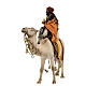 Roi Mage noir avec vase sur chameau 18cm Tripi s5