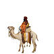 Roi Mage noir avec vase sur chameau 18cm Tripi s7
