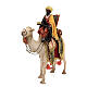 Figur dunkler heiliger König mit Kästchen auf Kamel 18 cm Tripi s3