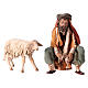 Hirte, ein Schaf melkend, für 13 cm Krippe von Angela Tripi, Terrakotta s4