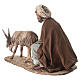 Berger qui trait un mouton 13 cm Angela Tripi s4
