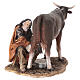 Pastore che munge la mucca cm 13 Angela Tripi s5