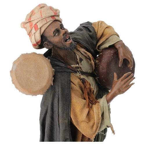 Tamburaio 30 cm Presepe Angela Tripi 8