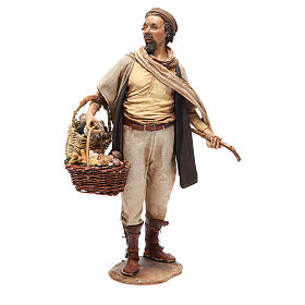 Krippenfiguren von Angela Tripi: Bauer mit Pilzen 30cm Angela Tripi