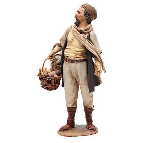 Krippenfiguren von Angela Tripi: Bauer mit Pilzen 30cm Angela Tripi