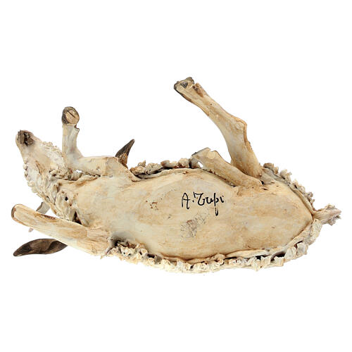 Ziege, mit geneigtem Kopf, für 30 cm Krippe von Angela Tripi, Terrakotta 6