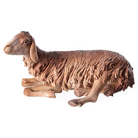 Schaf, liegend, für 30 cm Krippe von Angela Tripi, Terrakotta