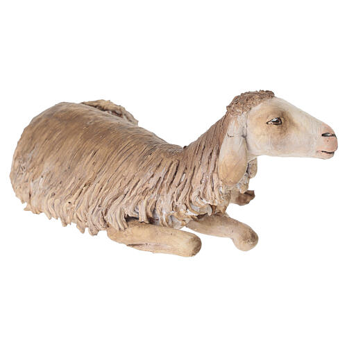 Lying sheep figurine 30cm, Angela Tripi Nativity 3