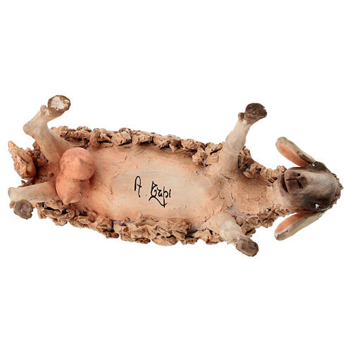 Mouton qui broute 30 cm crèche Angela Tripi 6