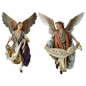 Angeli Gloria che si guardano 30 cm Angela Tripi