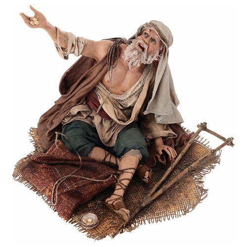 Mendiant estropié 30 cm crèche Angela Tripi 5