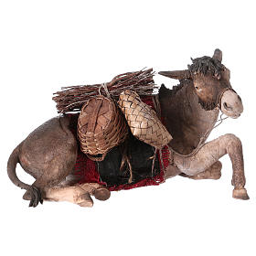 Presepe Angela Tripi: Asino Seduto 30 cm Angela Tripi