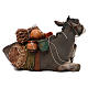 Laying donkey 30cm, Angela Tripi Nativity figurine s4