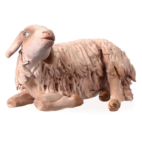 Lying sheep 18cm, Angela Tripi Nativity figurine 3