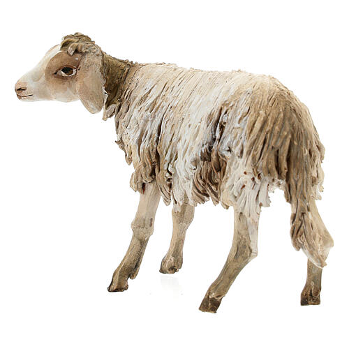 Stehendes Schaf, für 18 cm Krippe von Angela Tripi, Terrakotta 3