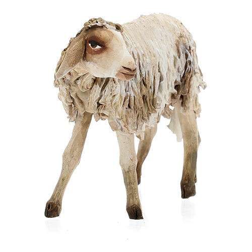 Stehendes Schaf, für 18 cm Krippe von Angela Tripi, Terrakotta 4