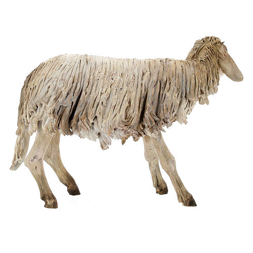 Stehendes Schaf, für 18 cm Krippe von Angela Tripi, Terrakotta 5