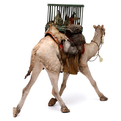 Camel with cages and hens 30cm Angela Tripi 4