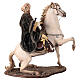 Heiliger König zu Pferd, für 30 cm Krippe von Angela Tripi, Terrakotta s14