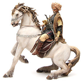 Pesebre Angela Tripi: Caballo con rey Belén Angela Tripi 30 cm Pesebre Angela Tripi: Caballo con rey Belén Angela Tripi 30 cm