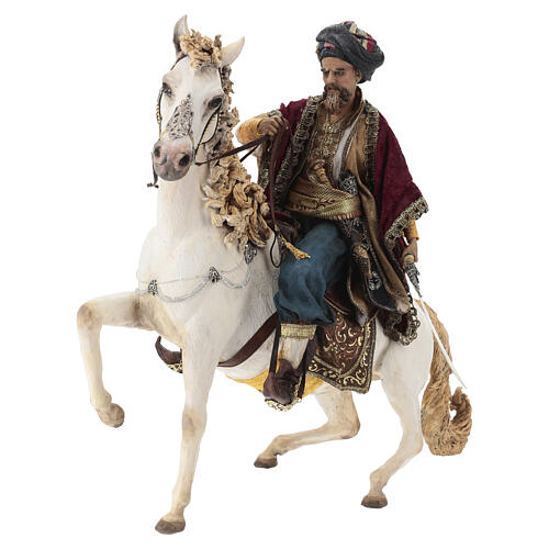 Caballo con rey Belén Angela Tripi 30 cm 3