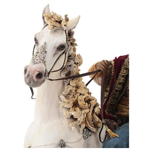 Caballo con rey Belén Angela Tripi 30 cm 4