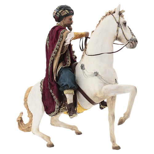 Caballo con rey Belén Angela Tripi 30 cm 5